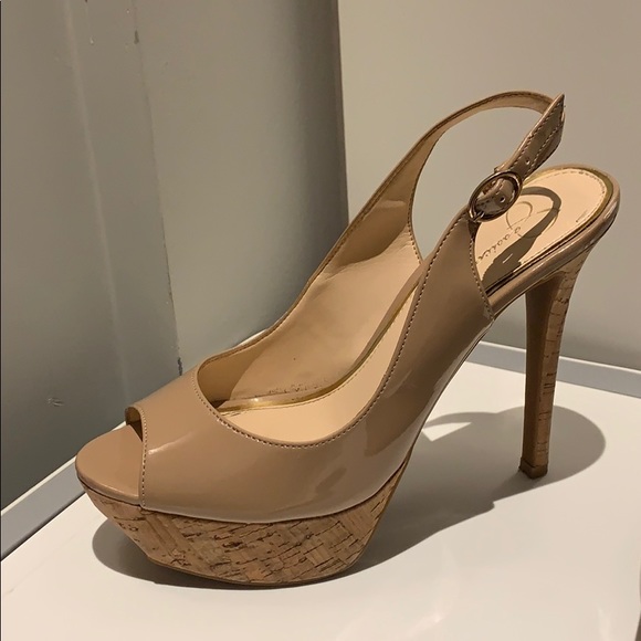 Jessica Simpson peep toe heels - Picture 2 of 4